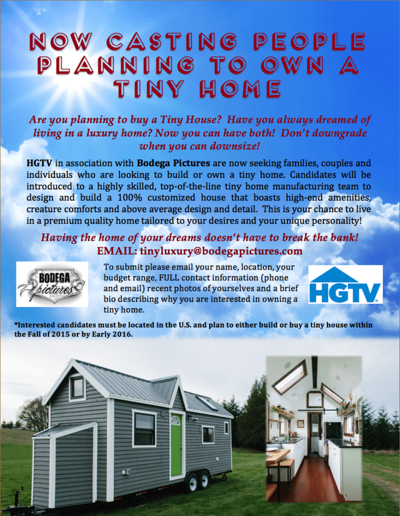 Open Casting Call for Tiny Luxury – HGTV - CastingCallHub.com