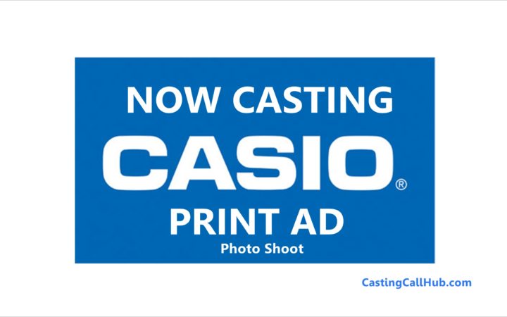 Casio Print Ad Campaign Model Audition